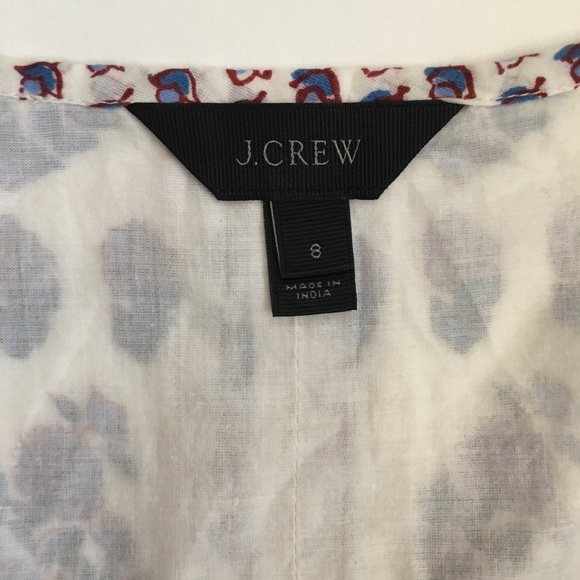 SOLD J. Crew Popover Floral Paisley Top - Picture 7 of 8